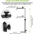 thumbnail image 4 of Metal Basking Lamp Support, Sturdy Construction Adjustable Floor Light Stand for Terrarium Heating Light, Easy Installation, Anti-Deformation &amp; Anti-Rust for Enhanced Pet Care, 4 of 5