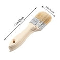 thumbnail image 4 of 9 Pcs Bristle Brush Wooden Handle Oil Painting Bristle Brush Practical Bristle Brush for BBQ (1 Inch/1.5 Inch/2 Inch, Ea, 4 of 8