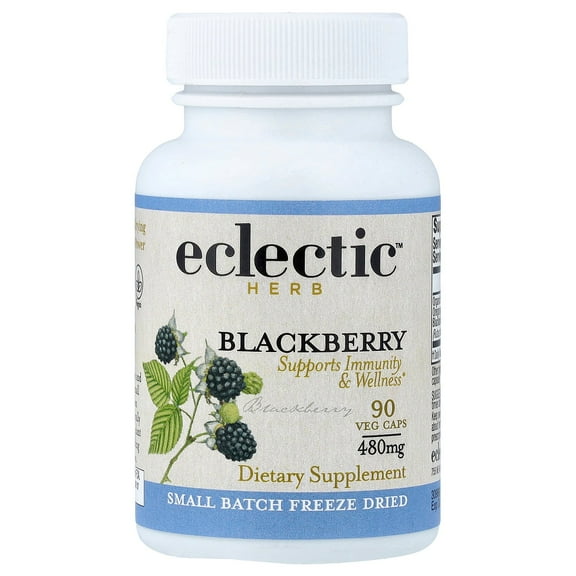 Eclectic Herb Freeze-Dried, Blackberry, 90 Veg Caps (480 mg per Capsule)