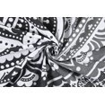 thumbnail image 6 of Pop Popular Handicrafts Mandala Curtain Panels Indian Hippie Bohemian Ombre Valance Sheer Black and White, 6 of 6