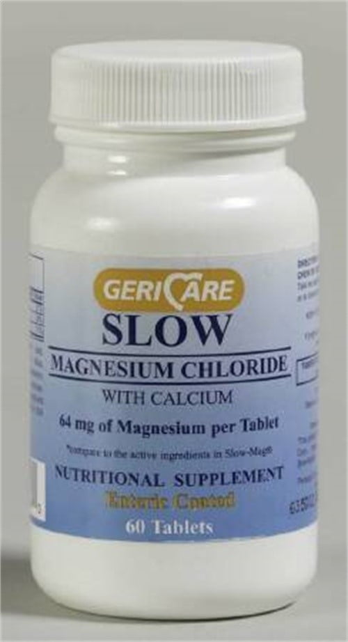 Gericare Magnesium Chloride with Calcium Supplement Tablets, 64 mg, 60