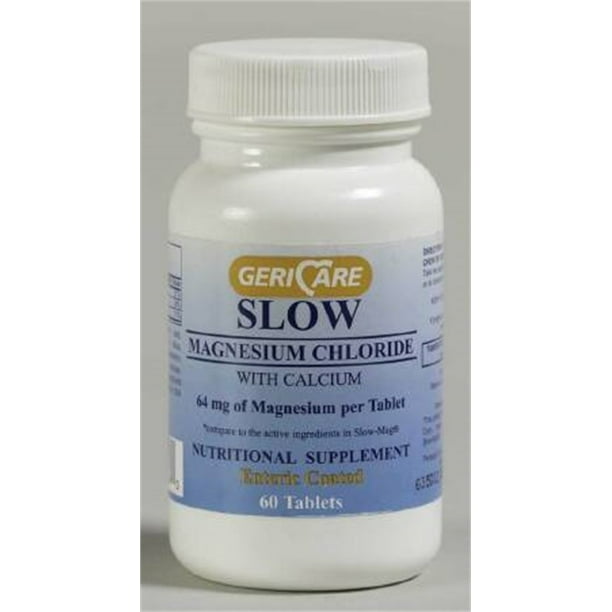 Gericare Magnesium Chloride with Calcium Supplement Tablets, 64 mg, 60