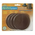 thumbnail image 3 of Slipstick CB885 3-1/2 Inch Large Non Slip Rubber Floor Surface Protector Pads (Set of 4 Grippers) Round - Chocolate Brown, 3 of 3