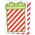 thumbnail image 1 of m&h invites Christmas Cookie Cards - 50 Pack - Mini Cookie Card Backers For Packaging (Striped Present), 1 of 7