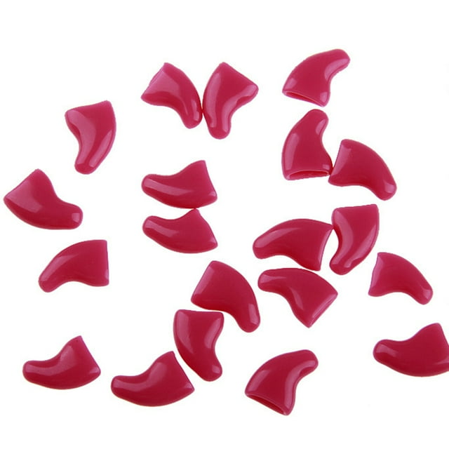 20 Pcs Embouts d'Ongles pour Chat, Protecteurs, Embouts Souples pour Pattes de Chaton, Couvre-Griffes de Chat avec Colle