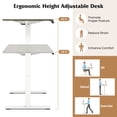 thumbnail image 5 of Patiojoy Electric Standing Desk 48" x 24" Height Adjustable Desk Ergonomic Sit Stand Desk Grey & White, 5 of 9