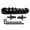 Black, variant on CEORPER Electric Guitar Rollers Saddle Bridge Tune O-Matic Studs and Allen Wrench Set