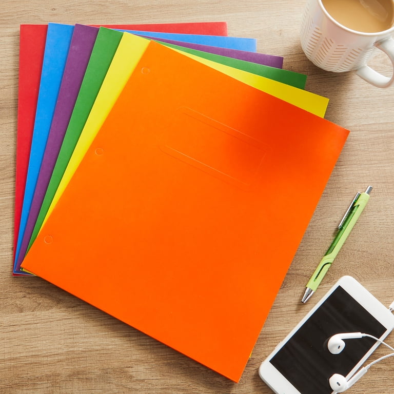Pen+Gear Two Pocket Paper Portfolios, 50 Count, Assorted photo 3