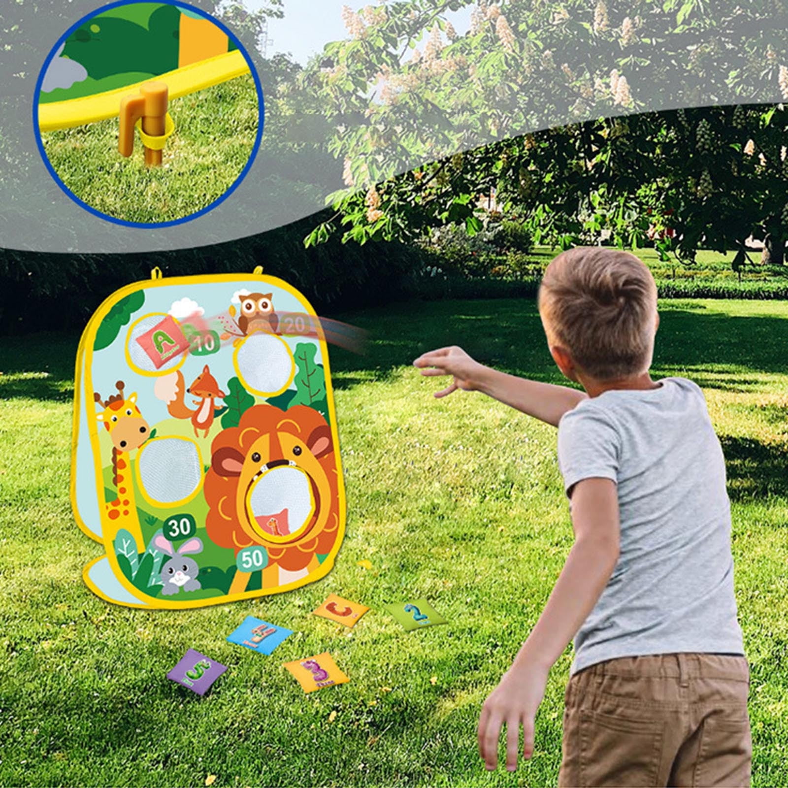 Msgweeeg Girls Christmas Gifts Gift for 7 Year Old Boy Sandbag Throwing Game Toys Outdoor Throwing Game Children's Family Party Supplies Suitable for Little Boys Gifts
