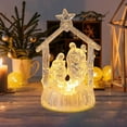 thumbnail image 6 of Steadline Acrylic LED Holy Family Nativity Decor,Transparent Religious Night Light with Warm White Glow,Christmas Tabletop Centerpiece for Home and Church Decorations, 6 of 9