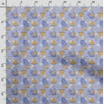 thumbnail image 3 of Soimoi Watercolor Fruit Print,Cotton Poplin, Sewing Fabric Sold by The Yard 42 Inch Wide,Sewing Craft Quilting/Quilt Making Fabric, Light Purple, 3 of 5