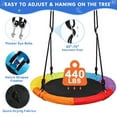 thumbnail image 6 of 10FT Climbing Dome with Swing Set, Kids Dome Climber Jungle Gym Outdoor Play Toddler Play Set for Ages 3-10, Supports up to 880lbs, 6 of 9