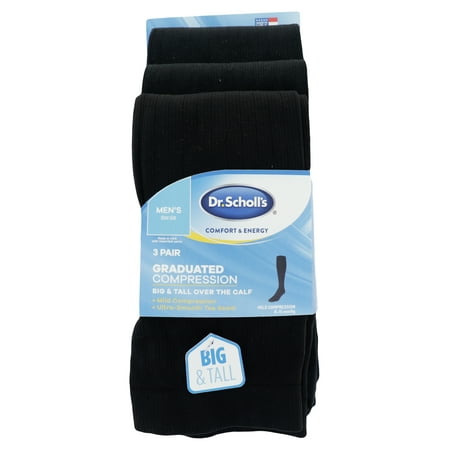 Dr. Scholl's - Dr. Scholl's Men's Graduated Compression Over the Calf ...