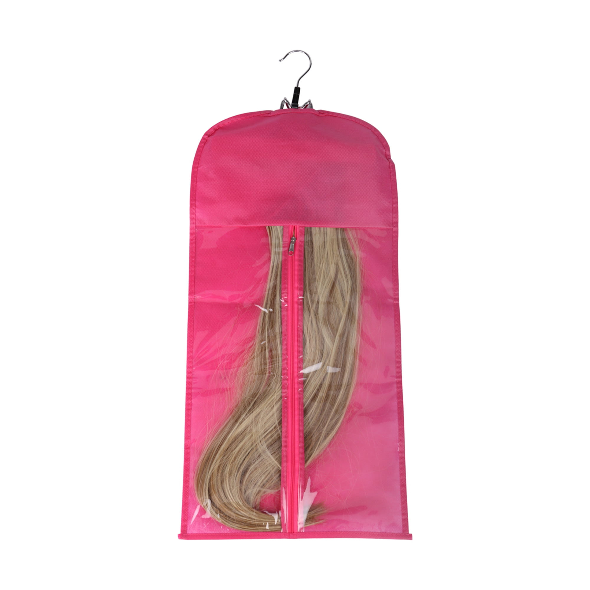 1PCS Hair Extension Holder Wig Storage Wig Wag Hair Extension Storage Wig  Bags Storage Hair Extension Holder for Styling Wig Bags Storage with Hanger