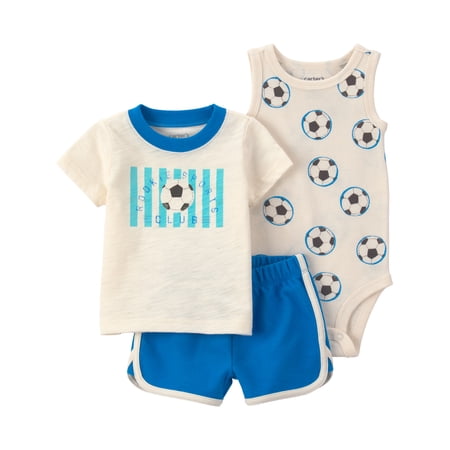 Carter's Child of Mine Baby Boy Outfit Set, 3-Piece, Sizes 0/3-24 Months