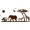 Brown, variant on SAFARI ANIMALS VINYL WALL DECALS (YOU CHOOSE SIZE AND COLOR!)