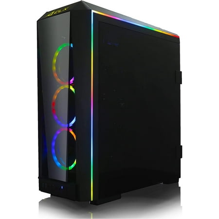 CLX - SET Gaming Desktop - Intel Core i9 10850K - 64GB Memory - NVIDIA GeForce RTX 3090 - 6TB HDD + 1TB NVMe SSD - Black