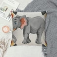 thumbnail image 2 of Creowell Elephant Pillow Covers,Elephant Gifts for Girls,Elephants Throw Pillow Cover ,Elephant Themed Gifts,Elephant Sister Gift,White Elephant Pillow Covers White, 2 of 5