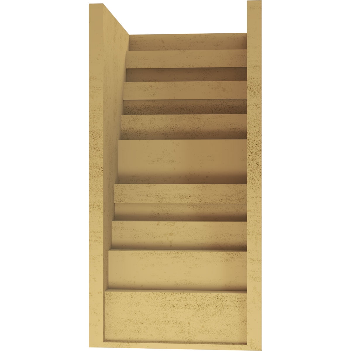 12"W x 12"D x 24"H Wide Landon Rough Cedar Woodgrain TimberThane Corbel, Primed Tan
