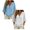 Light Blue 1PCS & White 1PCS, variant on 2 Pack Linen Tops for Women 3/4 Sleeve Button V Neck Peasant Shirts Loose Fit Dressy Blouses Casual Summer Beach Gauze Clothes (Beige 1PCS & Green 1PCS, XL)