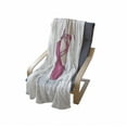 thumbnail image 3 of Ballet Soft Flannel Fleece Throw Blanket, Close up Hand Drawn Ballerina Shoes on Feet, Cozy Plush for Indoor and Outdoor Use, 50" x 70", White Pink Pale Peach, by Ambesonne, 3 of 5