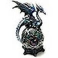thumbnail image 3 of Ain’t it Nice Dragon Figurine Blue On Light Up LED Orb Cycling Through Many Vibrant Colors Collectible Dragon Statue Fantasy Décor, 4(L) X 4(W) X 8(H) inches (Batteries Included), 3 of 5