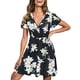 thumbnail image 2 of Vestido suelto de manga corta suelto informal liso para mujer Vestido estampado floral estampado clásico Fridja qw5234, 2 of 7