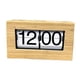 thumbnail image 2 of Reloj digital de escritorio con marco de madera, con función de alarma AM/PM, 21,5 x 7,2 x 12,3 cm, para estudio y cocina. Página blanca, 2 of 9