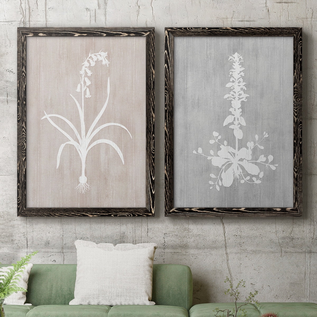 Botany Beauty I - Premium Framed Canvas 2 Piece Set - Ready to Hang