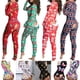 thumbnail image 2 of Pijama Sexy de Navidad para mujer, mono de Año Nuevo con botones en la parte delantera, trasera, trasero abierto, mono con solapa, ropa de descanso con estampado de Navidad, 2 of 4