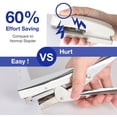 thumbnail image 4 of Stapler Heavy Duty With 5000 Staples And Staples Remover Set 20 Sheets Desktop Office Work Student Teacher Large Capacity No Jam Professional Standard 24/6 Metal, 4 of 7