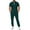 Army Green, variant on Mens 2 Piece Short Set Solid Color V-Neck Zip Up Tops Gym Shorts Plus Size Outfits Casual Sports Jogging Tracksuit