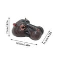 thumbnail image 2 of Pond Floating Hippopotamus Head Garden Animal Figurine Ornament Garden Statue, 2 of 6