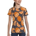thumbnail image 4 of Honeii Various Oranges Print Kids Boy T-Shirt,Breathable Round Neck Tee,Stylish Summer Tee for Boys, for Outdoor Activities and Casual Wear, 4 of 7