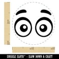 thumbnail image 2 of Cartoon Eyes Open Looking Forward Self-Inking Rubber Stamp Ink Stamper - Green Ink - Mini 1/2 Inch, 2 of 7