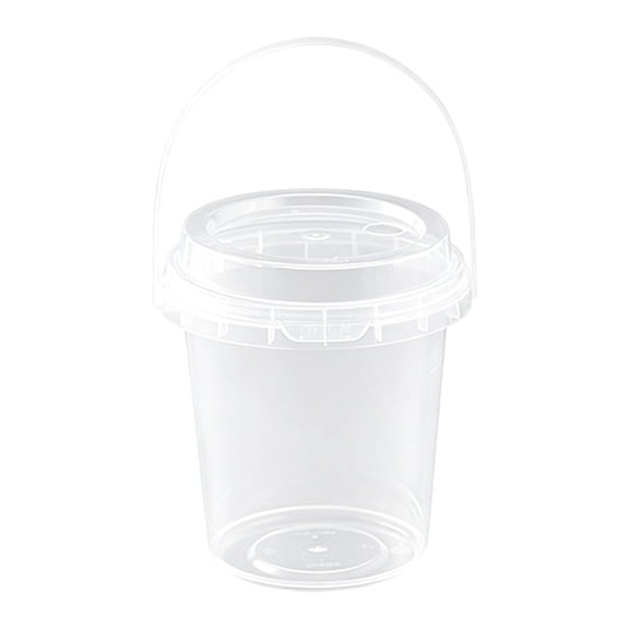 48 Oz Clear Tumbler with Lid Handle Leakproof Stackable Cold Drink Cup for Iced Coffee Fruit Juice Home Party Catering Use