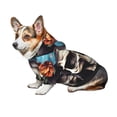 thumbnail image 6 of Goofa Bow Flower Skull Pattern Small Dog Sweater Hoodies Pet Grey Hooded Soft Fleece Sweatshirts with Pocket Fall Winter Puppy Cat Sweaters Warm Clothes-Medium, 6 of 8