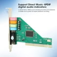 thumbnail image 2 of Tarjeta de sonido Qiilu PCI 4.1 canales estéreo envolvente, 2 of 8
