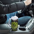 thumbnail image 4 of Yayeee 40oz Stainless Steel Tumbler with Straw and Handle Double-Wall Insulated Travel Water Bottle, Gray Floral, 4 of 8