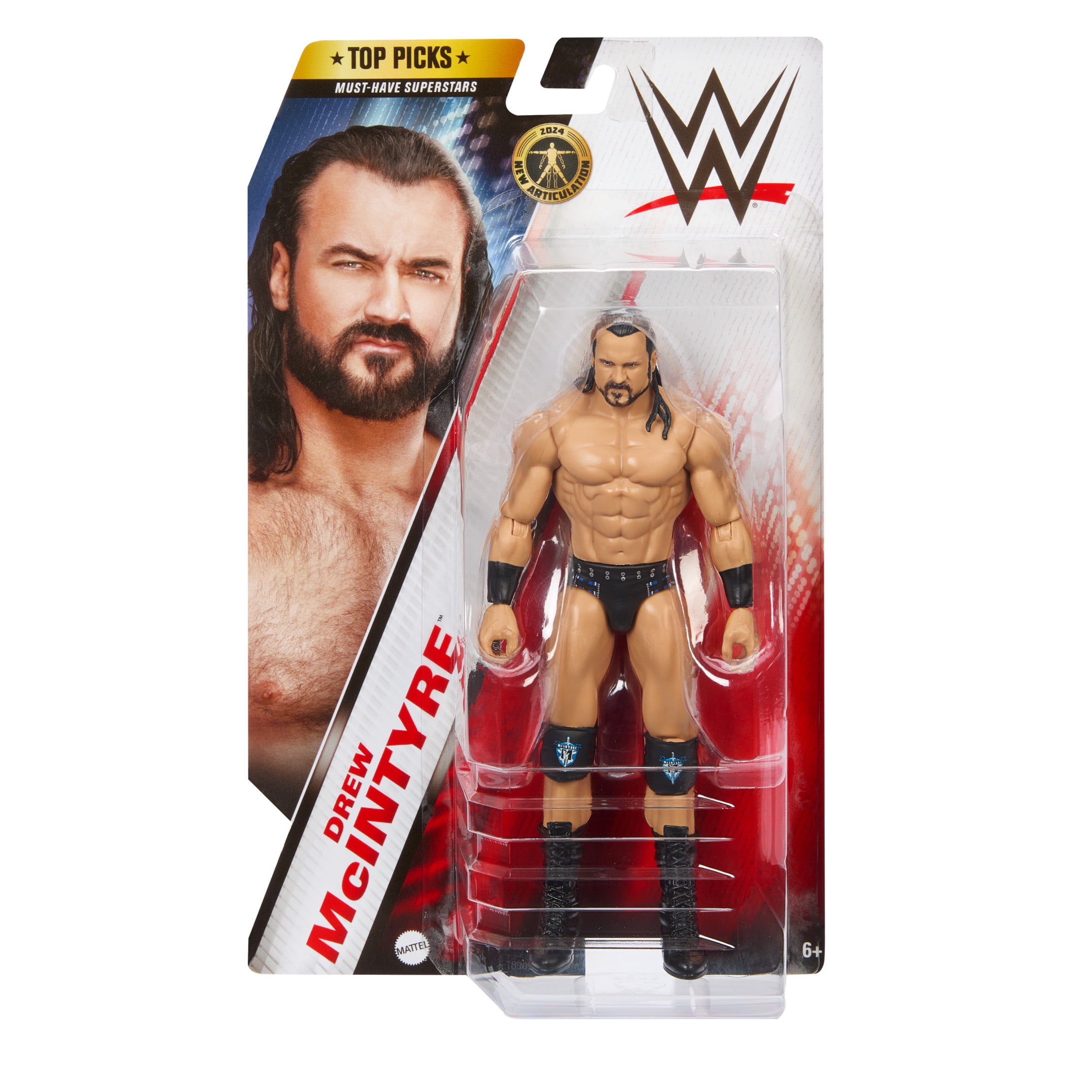 WWE Top Picks Drew McIntyre Action Figure, 6-inch Collectible Superstar with Articulation & Life-Like Look