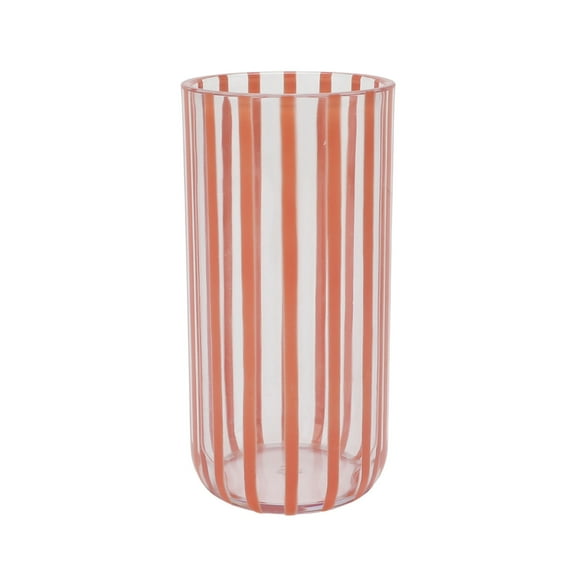 Mainstays by Becky G. & Alejandra 18-Ounce Tall Acrylic Stripe Line Tumbler, Orange