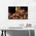 thumbnail image 2 of ARTCANVAS Still Life Interior With Game Fish Fruit Flowers Cats And Dogs 1645 Canvas Art Print by Jan Van Kessel Younger - Size: 26" x 18" (0.75" Deep), 2 of 9