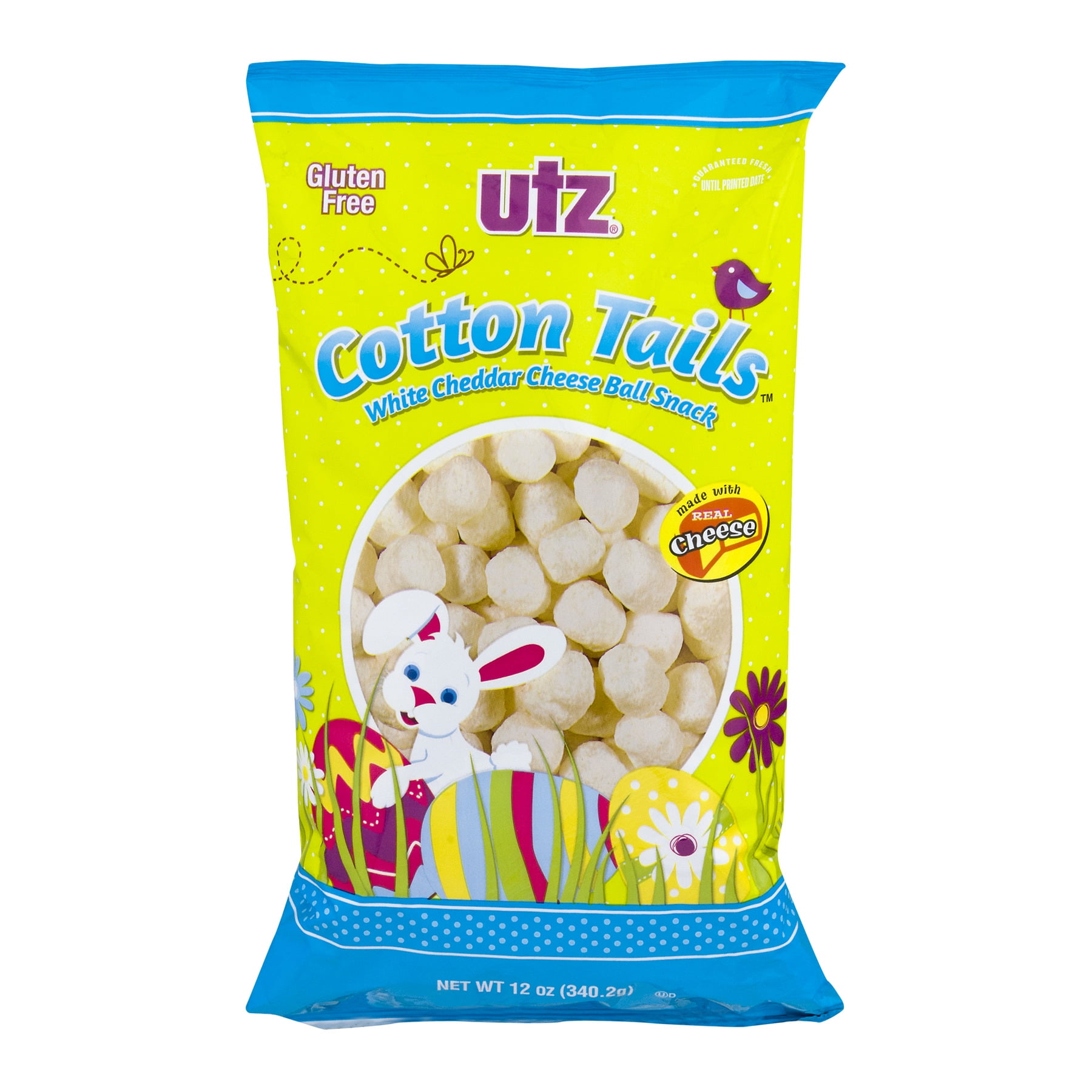 Utz Cheese Balls, White Cheddar Cotton Tails 12 oz