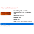 thumbnail image 2 of Left Parking Light Assembly - Compatible with 1993 - 1998 Toyota T100 1994 1995 1996 1997, 2 of 2