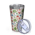 thumbnail image 2 of 16oz Tumblers White Christmas Gnome Pattern Stainless Steel Vacuum Insulated Double Wall Travel Tumbler Cups Mug with Lid and Straw,Cleaning Brush for Coffee,Tea, 2 of 4