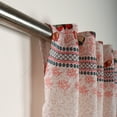 thumbnail image 4 of Sapphire-Web Multi-color Kitchen Curtains Semi Sheer Victoria Print Curtains for Bathroom Small Window Treatment 2 Panels (58 inch by 43 inch), 4 of 5