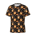thumbnail image 5 of Vsdgher Bee and Honey Print Men's Dry Fit Mesh Athletic Shirts Moisture Wicking Tennis T-Shirt Tops, 5 of 9