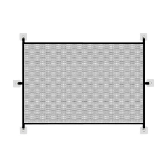 Doorstop Accessory for Indoor Doors and Hallways|Stair Gate Mesh Barrier for and Kids|Portable Indoor Doorway Barrier for Dogs Cats with Folding Mesh Design|Versatile Pet Gate for Stairs and