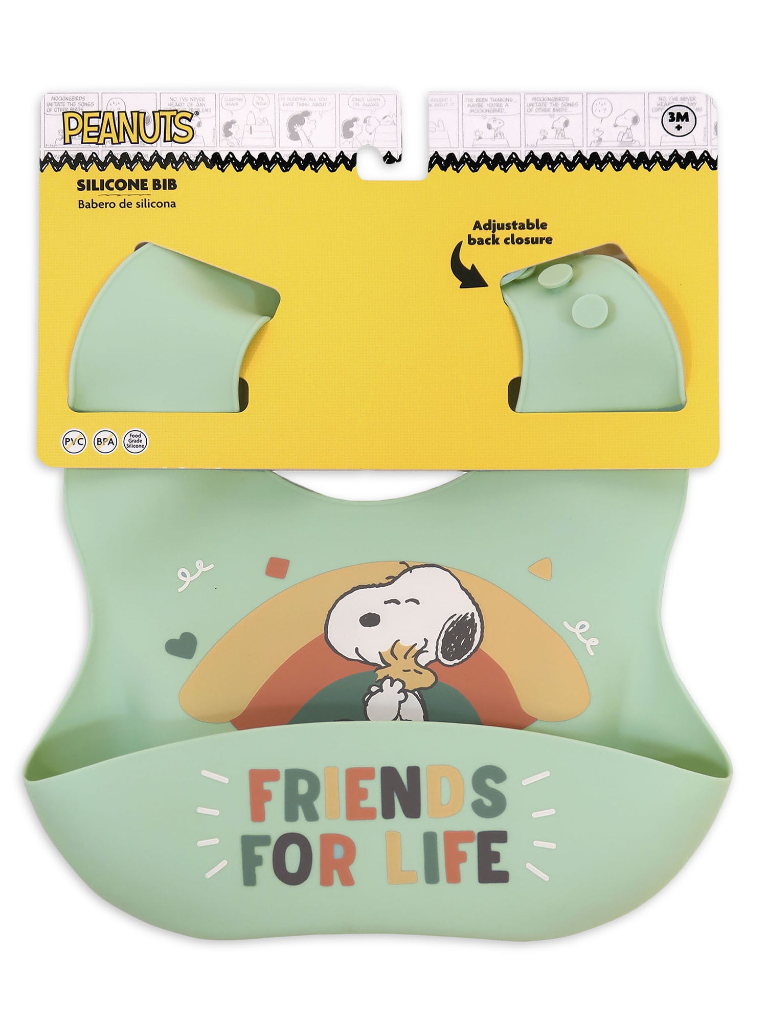 Peanuts Snoopy Silicone Unisex Infant Bib