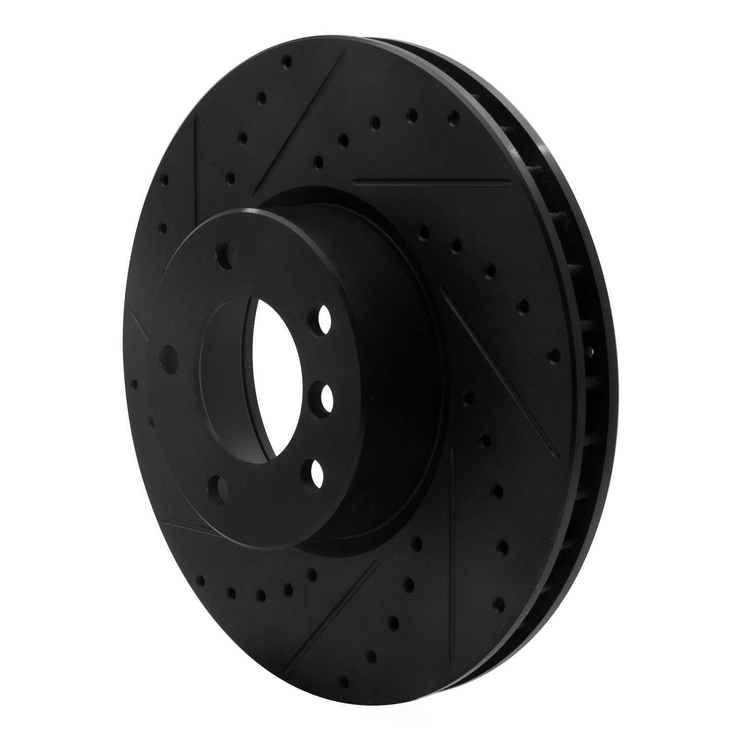 Dynamic Friction Company 633-31051L DFC Brake Rotor - Drilled And Slotted - Black